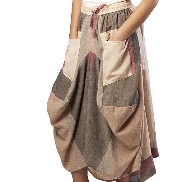 Ark Imports Isabella boho patchwork skirt - Picture 5 of 5